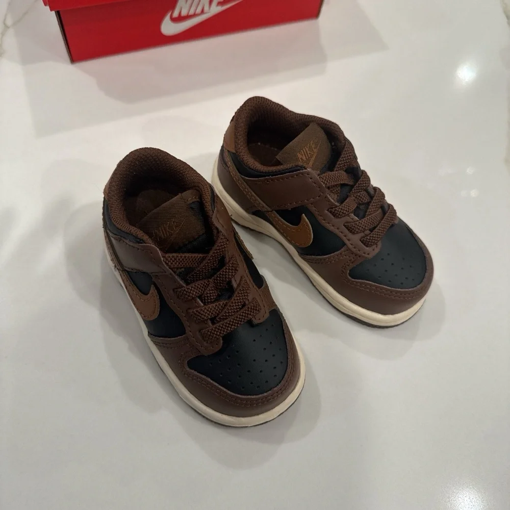 Nike Dunk Low 'Brown Black' Baby/Toddler Shoes size 5C